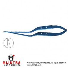 Yasargil Micro Scissors Bayonet flat handle